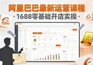 阿里巴巴最新运营课程，1688零基础开店实操-网创资源站