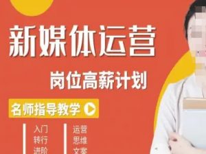 新媒体运营高薪升核培养计划，入门-转行-进阶-网创资源站