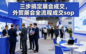 三步搞定展会成交，外贸展会全流程成交sop-网创资源站