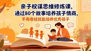 亲子权谋思维修炼课，通过80个故事培养孩子情商,不用卷娃就能培养优秀孩子-网创资源站
