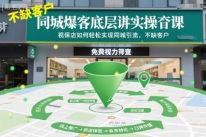 同城爆客底层实操课，视保店如何轻松实现同城引流，不缺客户！-网创资源站