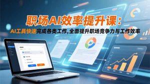 职场AI效率提升课：AI工具快速完成各类工作,全面提升职场竞争力与工作效率-网创资源站