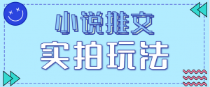 小说推文实拍玩法，零成本零门槛10元/单，轻松月收益万元-网创资源站