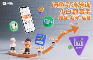 闲鱼引流培训，小白到高手，养号-起号-运营-网创资源站