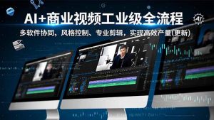 AI+商业视频工业级全流程-2期，多软件协同、风格控制、专业剪辑，实现高效量产(更新-网创资源站