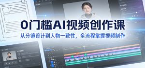 0门槛AI视频创作课：从分镜设计到人物一致性，全流程掌握视频制作-网创资源站