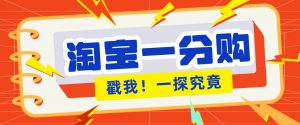 年底赚钱冲刺季，靠谱高单价项目，淘宝一分购一单13元，小白也能做！-网创资源站
