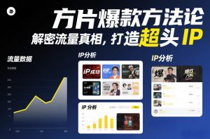 方片爆款方法论，解密流量真相，打造超头IP-网创资源站