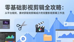 零基础影视剪辑全攻略：从平台规则、素材获取到剪辑成片的完整影视剪辑工作流-网创资源站