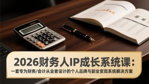 2026财务人IP成长系统课：一套专为财务/会计从业者设计的个人品牌与副业变现系统解决方案-网创资源站