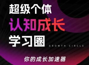 超级个体认知成长学习圈，你的成长加速器，用认知破局，用行动变现-网创资源站