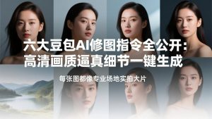 六大豆包AI修图指令全公开：高清画质逼真细节一键生成，每张图都像专业场地实拍大片-网创资源站