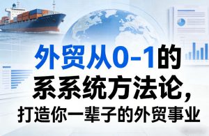 外贸从0-1的系统方法论，打造你一辈子的外贸事业-网创资源站