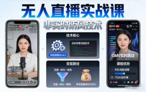 宝子哥无人直播实战课，非实时防风技术，聚焦抖音快手等平台直播带货，轻松开启直播变现之路(更新2026年3月底)-网创资源站