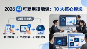 2026AI可复用技能-4月新课：10大核心模块，手把手教你把AI用进工作、产出成果-网创资源站