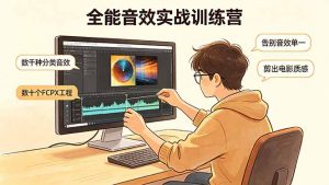 全能音效实战训练营：数千种分类音效+数十个FCPX工程，告别音效单一，剪出电影质感-网创资源站
