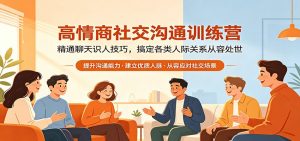 高情商社交沟通训练营：精通聊天识人技巧，搞定各类人际关系从容处世-网创资源站
