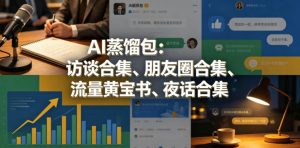 AI蒸馏包：访谈合集、朋友圈合集、流量黄宝书、夜话合集【文档】-网创资源站