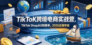 TikToK跨境电商实战营，TikTok Shop从0到爆单，2026出海夺金-网创资源站