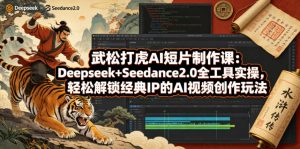 武松打虎AI短片制作课：Deepseek+Seedance2.0全工具实操，轻松解锁经典IP的AI视频创作玩法-网创资源站