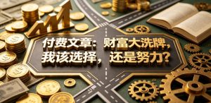 付费文章：财富大洗牌，我该选择，还是努力？-网创资源站