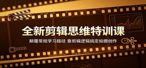 全新剪辑思维特训课：颠覆常规学习路径，靠剪辑逻辑搞定拍摄创作-网创资源站