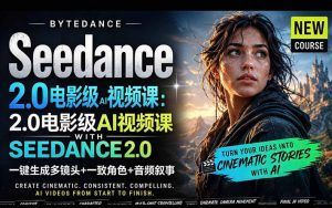 字节跳动的Seedance 2.0 AI电影视频生成制作教程,一键生成多镜头+一致角色+音频叙事-中英字幕-网创资源站