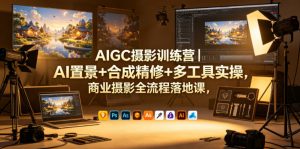 AIGC摄影训练营|AI置景+合成精修+多工具实操,商业摄影全流程落地课-网创资源站