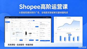 Shopee高阶运营课-2026年5月更新,从基础搭建到高阶广告,全链路实操破解流量销量瓶颈-网创资源站