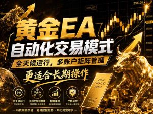 黄金EA量化：多窗口矩阵稳定运行，系统自动执行，收益空间持续放大-网创资源站