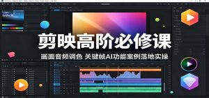 剪映高阶必修课:画面音频调色,关键帧AI功能案例落地实操-网创资源站