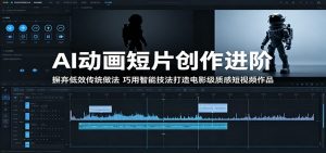 AI动画短片创作进阶:摒弃低效传统做法,巧用智能技法打造电影级质感短视频作品-网创资源站