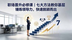 付费文章:职场晋升必修课|七大方法教你基层锤炼领导力,快速脱颖而出-网创资源站