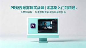 PR短视频剪辑实战课|零基础入门到精通,多案例实操,快速掌握剪辑调色字幕全技能-网创资源站