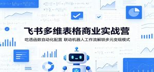 飞书多维表格商业实战营:吃透函数自动化配置,联动机器人工作流解锁多元变现模式-网创资源站