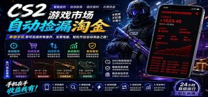 CSGO挂机捡漏项目通过利用游戏饰品交易机制,结合薄凉软件辅助捡漏,实现盈利-网创资源站