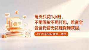 每天只花1小时，不用囤货不用打包，希音全托管无货源保姆教程，小白也能轻松赚第一桶金-网创资源站