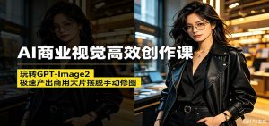 AI商业视觉高效创作课：玩转GPT-Image2，极速产出商用大片摆脱手动修图(更新)-网创资源站