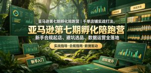 亚马逊第七期孵化陪跑营｜千单店铺实战打法，新手合规起店、避坑选品、数据运营全落地-网创资源站