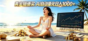 黄金随便买？AI自动外汇量化交易 在家当皇帝 日入1000+-网创资源站