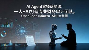 AI Agent实操落地课：一人+AI打造专业财务审计团队，OpenCode+Mineru+Skill全掌握-网创资源站