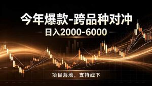 全新跨品种对冲模式上线！日稳定盈利 2000-6000，合规长久可批量放大-网创资源站