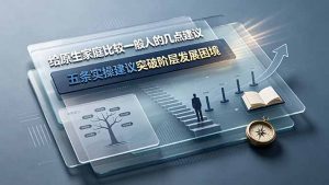 付费文章:给原生家庭比较一般人的几点建议,五条实操建议突破阶层发展困境-网创资源站