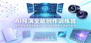 AI导演全能创作训练营:模型底层逻辑深度解析,生图镜头剧本分镜成片教学-网创资源站