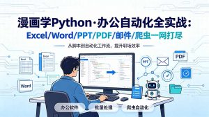 漫画学Python·办公自动化全实战：Excel/Word/PPT/PDF/邮件/爬虫一网打尽-网创资源站