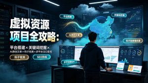 虚拟资源项目全攻略：平台搭建×关键词挖掘×AI原创文章×钩子视频×多平台SEO排名-网创资源站