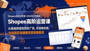 Shopee高阶运营课-2026年更新,从基础搭建到高阶广告,全链路实操破解流量销量瓶颈-网创资源站