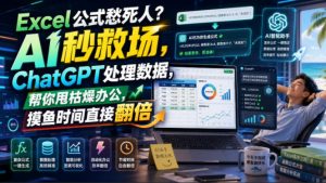 Excel公式愁死人?AI秒救场,ChatGPT处理数据,帮你甩枯燥办公,摸鱼时间直接翻倍【原创双语字幕】-网创资源站