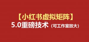 小红书虚拟矩阵5.0:AI原创虚拟品+4带1自动化AI发笔记+测款怼款双模式(可工作室放大)-网创资源站