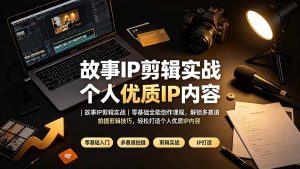 故事IP剪辑实战|零基础全能创作课程,解锁多赛道拍摄剪辑技巧,轻松打造个人优质IP内容-网创资源站